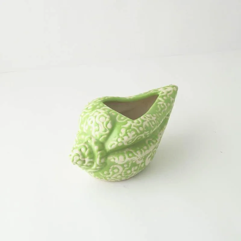 Sea Shell Planter - Green