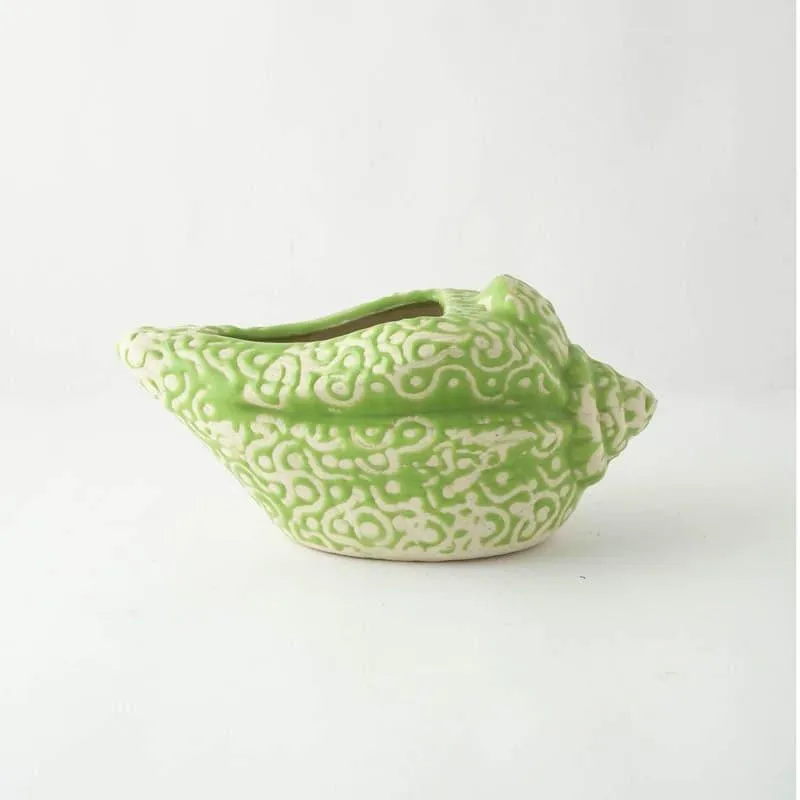 Sea Shell Planter - Green