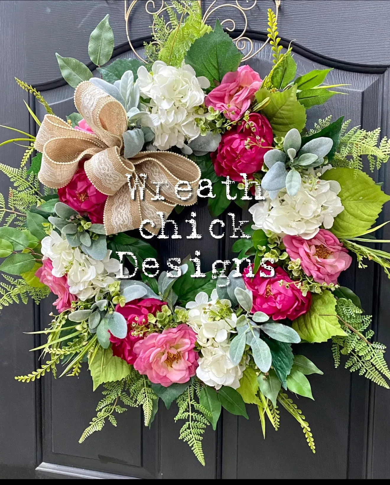 Spring Peony Door Wreath