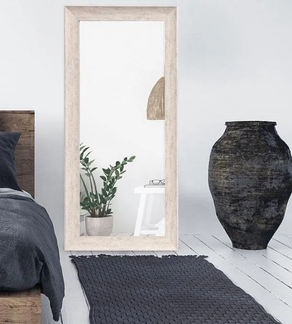 Willow Mirror Rustic Beach Wood 150cm