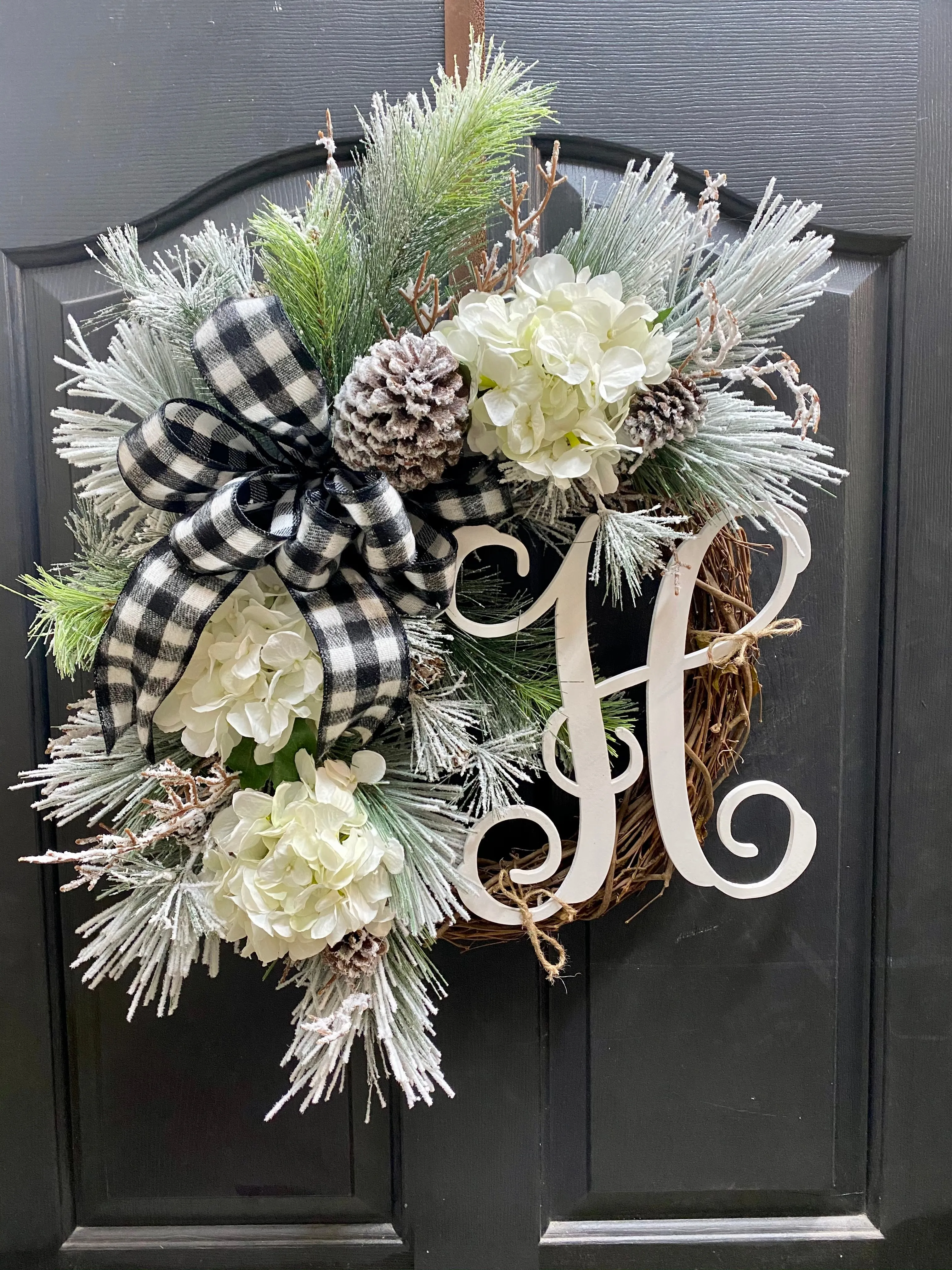 Winter Wreaths| Snowy Pinecone Wreaths| Christmas Door Wreath| Wreath for Christmas
